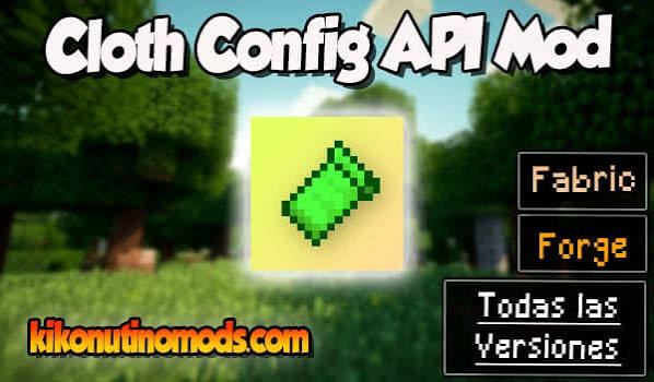 Cloth Config API thumbnail mentioning Fabric and Forge