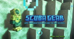 Underwater Minecraft equipment showcase